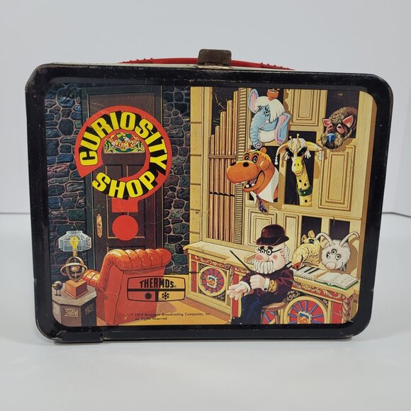 Vintage Curiosity Shop Metal Lunch Box King Seeley Thermos Brand 1972 No Thermos - Picture 1 of 7